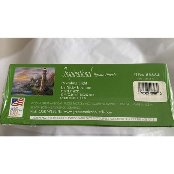 Great American Puzzle Factory 1000 Pcs NEW Inspirational Nicky Boehme Lighthouse - Picture 3 of 6